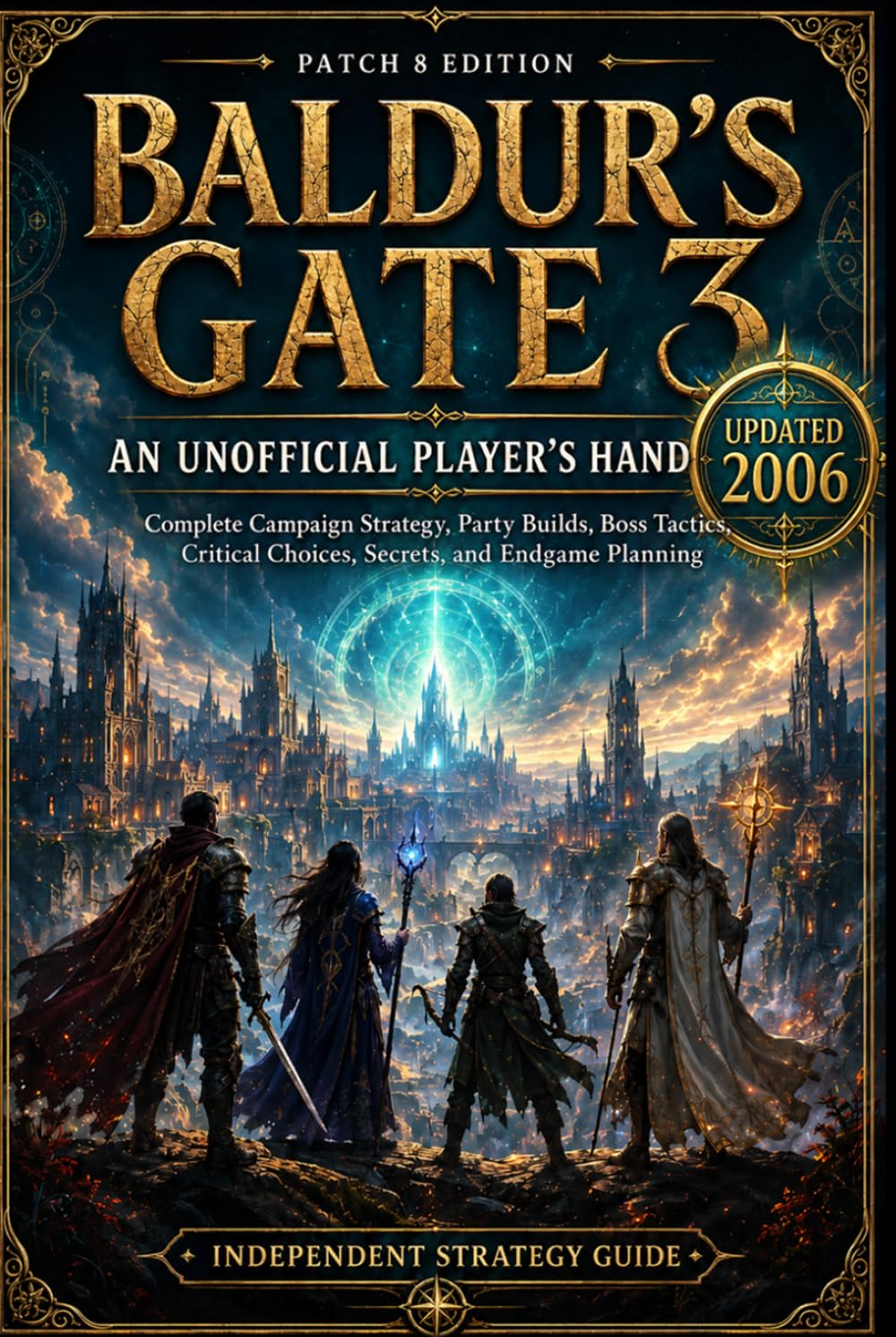 Baldurs Gate 3: Unofficial Player Handbook Patch 8 Complete Campaign Strategy, Party Builds, Boss Tactics, Critical Choices, Secrets, and Endgame Planning