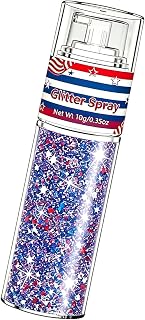 Patriotic Body Glitter, Red White Blue, 4.72 Inches Quick Dry Makeup, Women Face Hair Adults Lovers Families Friends Boys Girls, Festival Holiday Event, Home Accessories for Celebration Style