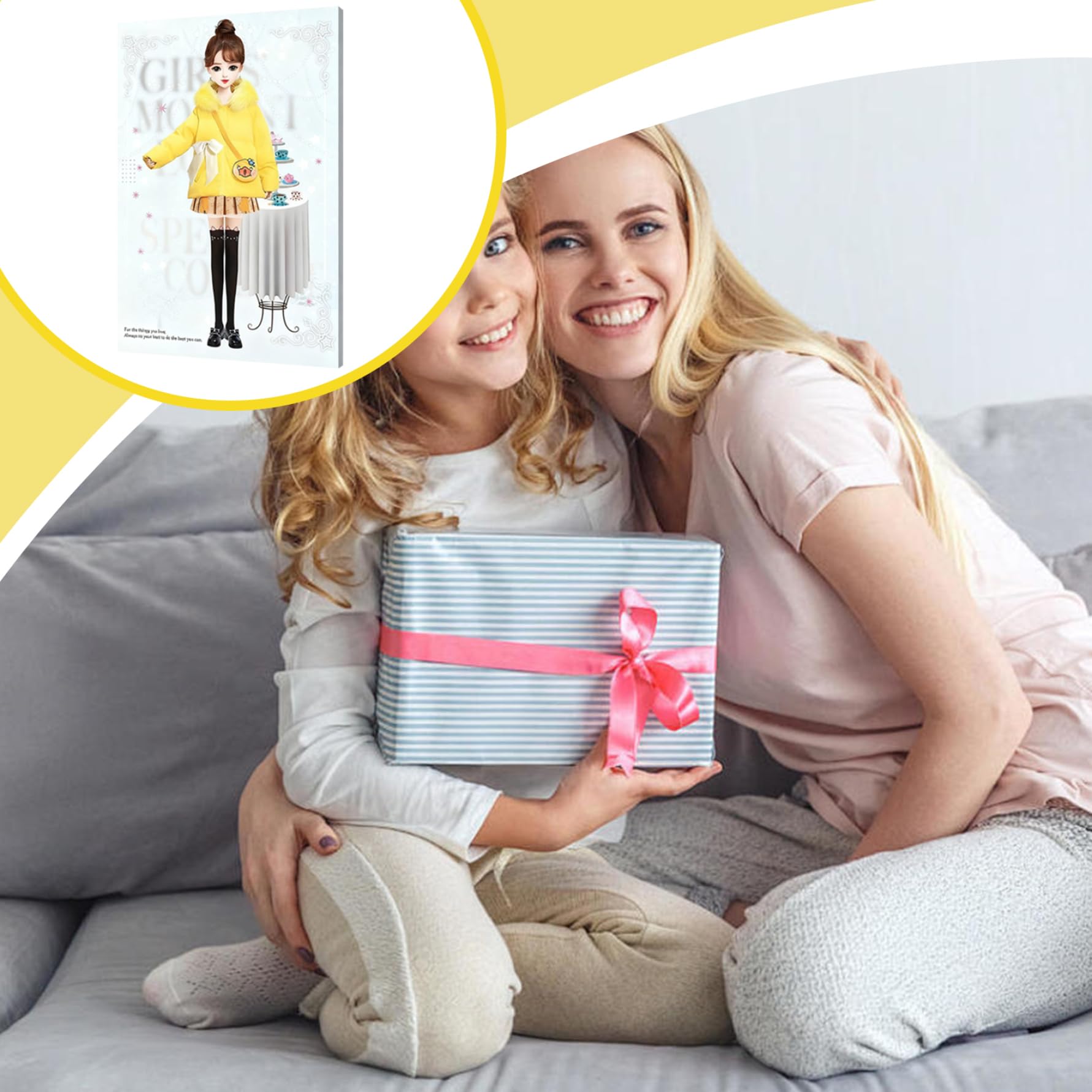 Muñecas de vestir magnéticas para niñas. Muñecas de papel magnéticas a juego creativas que incluyen ropa de vestir, bolsos, zapatos, juguetes para juego de imitación para niños mayores de 3 años..
