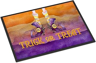 Caroline's Treasures BB7460MAT Halloween cukierek czarownice stopy wewnątrz lub na zewnątrz mata 18 x 27, 18 wys. x 27 W, wielokolorowa