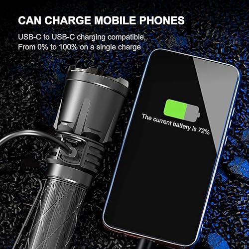 Miniatura 3 de klarus XT21X Pro - Linterna táctica avanzada recargable de 4400 lúmenes, alcance de haz de 1,102.4 ft, batería de 5000 mAh, súper paquete