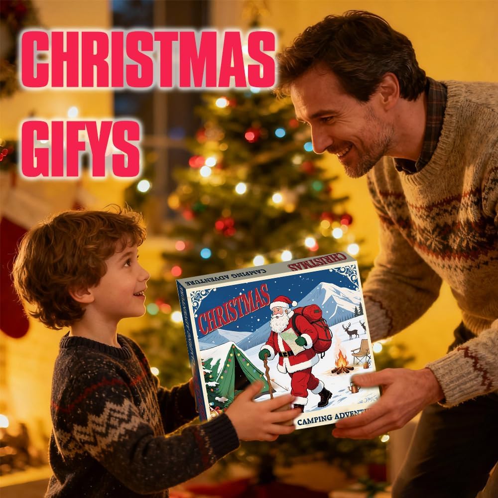 Survival Kits Advent Calendar 2026, 24 Days of Emergency Survival Gear Tools for Men & Teenage Boys – Camping, Hiking, Hunting & Outdoor Adventure Birthday Countdown Gifts - Image 2