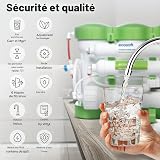 Ecosoft P’URE Balance filtre à osmose inverse | avec pompe intégrée pour une pression stable | eau potable enrichie en calcium | installation sous évier - 6