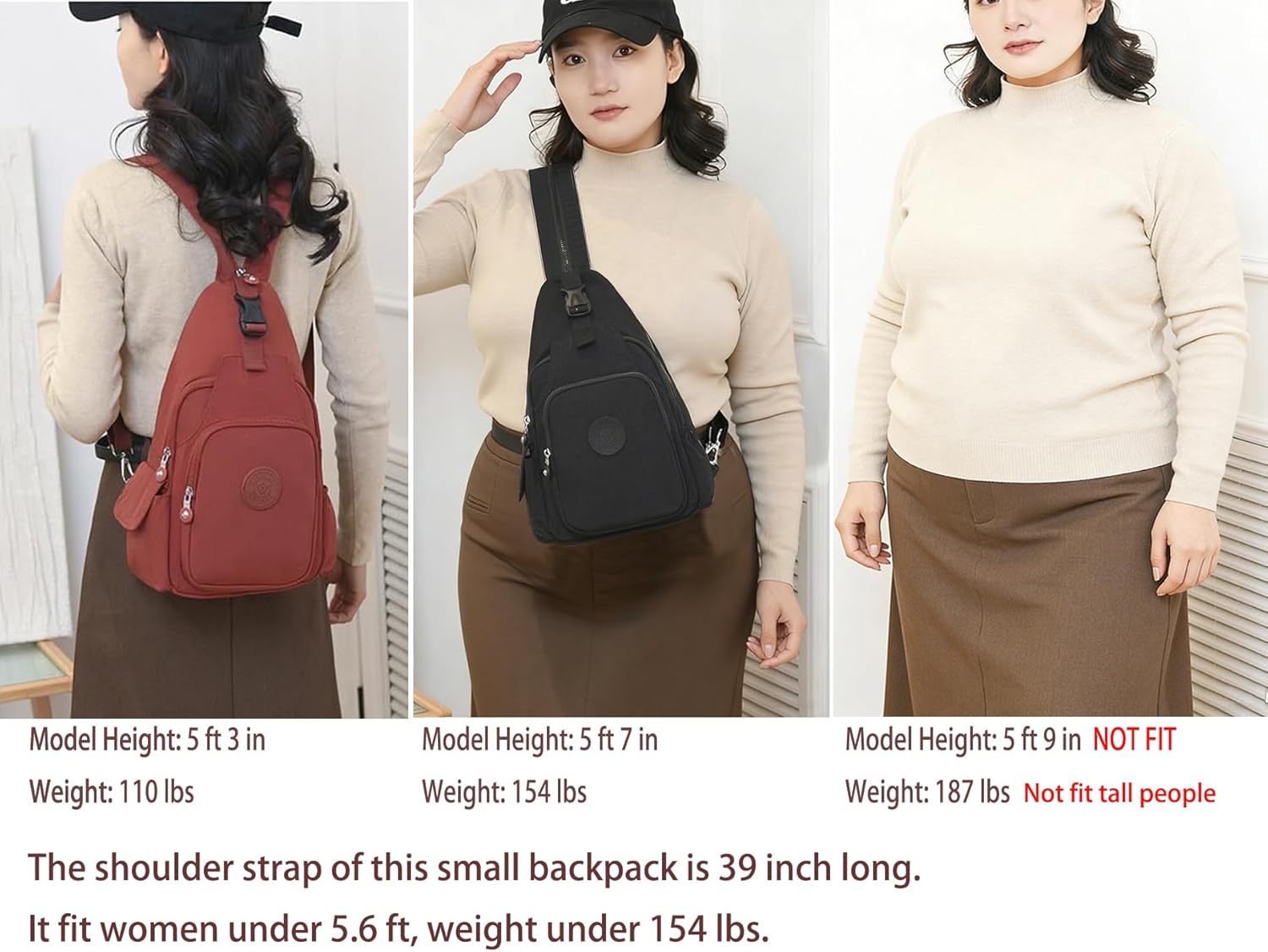Small Backpack Purse Women Convertible Sling Bag Anti-theft Travel Bag Casual Daypack - Image 2