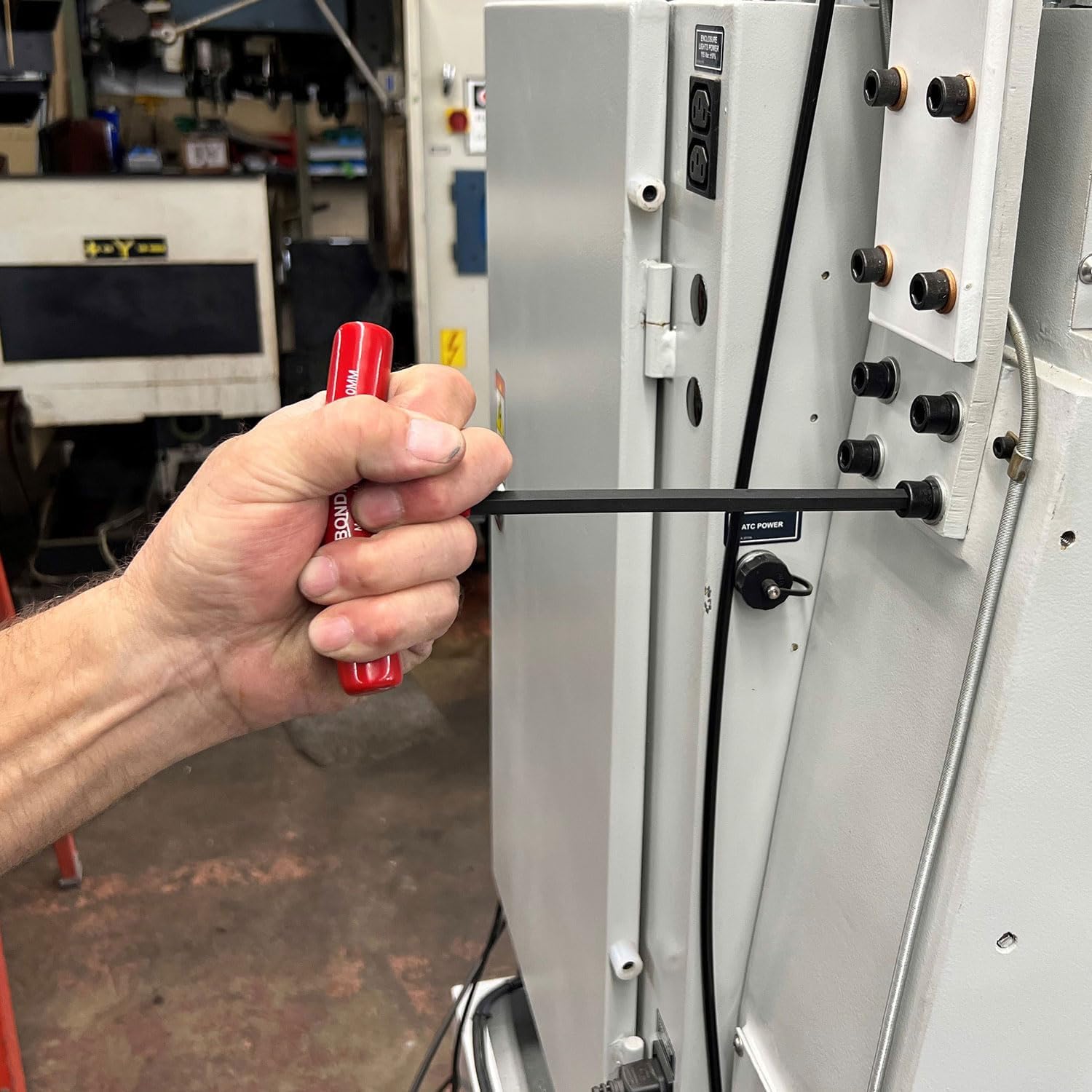 Bondhus 15389 Set of 8 Hex T-handles w/Stand, 9" Length, sizes 2-10mm