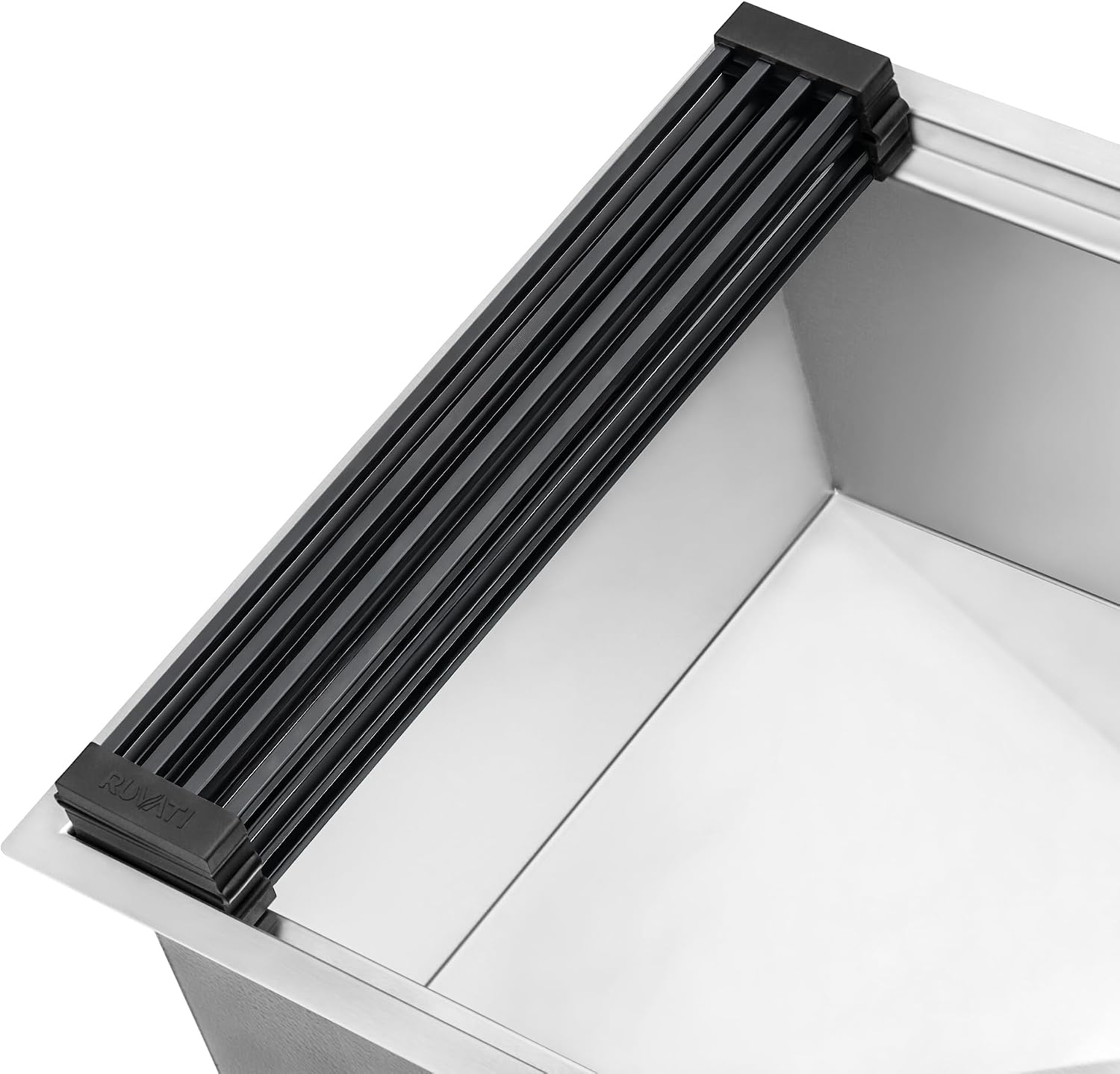 Ruvati Foldable Drying Rack for Workstation Sinks in Gunmetal Black- RVA1395BL