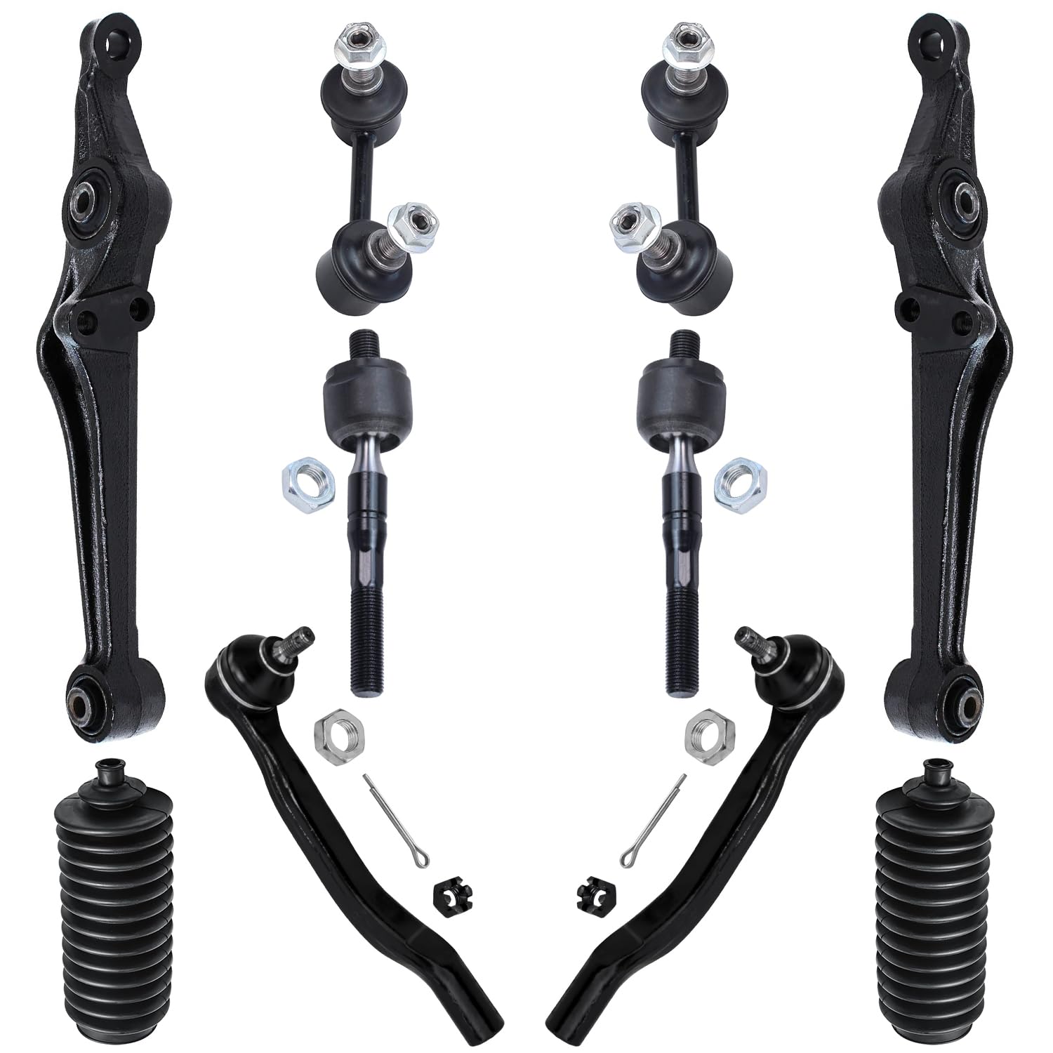 Detroit Axle - 10pc Front End Kit for 1998 1999 2000 2001 2002