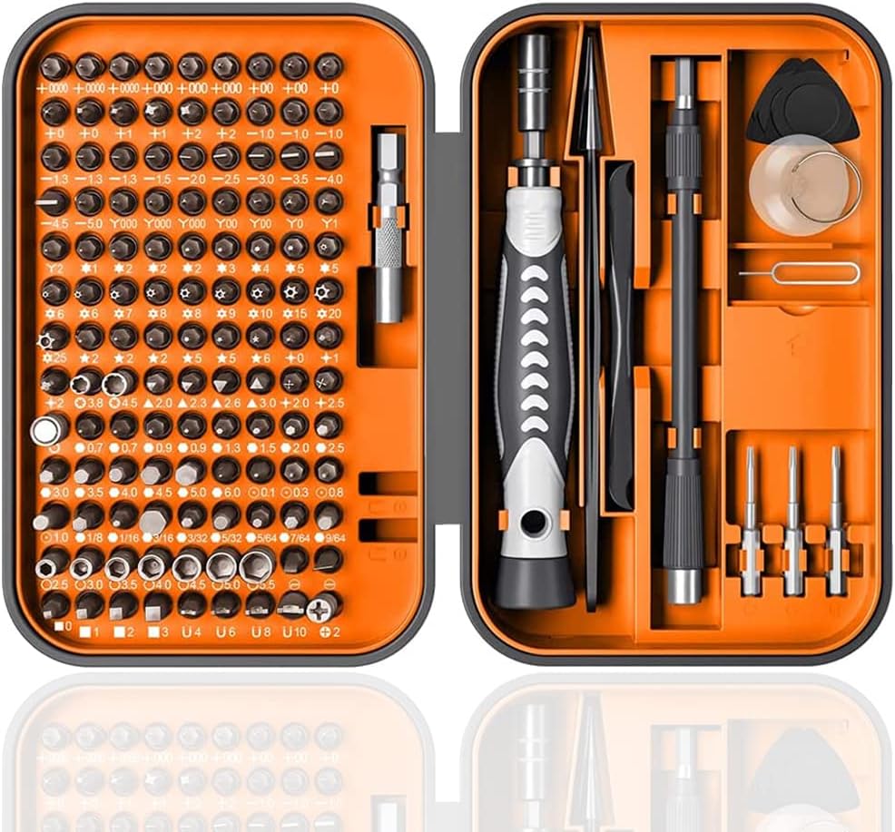 Precision Screwdriver Set, 132 in 1 Small Screwdriver Set with 120 Bits, Tri-Wing, Hex, Torx, for Electronics Item, Craftsman, MacBook, Phone, PS4, Game Console, Watch, Eyeglasses, Xbox, DIY