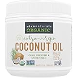 Organic Coconut Oil, 32 fl oz – Unrefined, Cold-Pressed Extra Virgin Coconut Oil, USDA Organic & Non-GMO, Natural Cooking Oil, Hair Oil & Skin Oil
