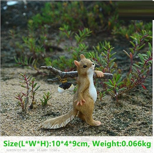 Amazon Co Jp 彫刻彫像装飾品置物リスコレクション動物置物庭の装飾品家の装飾友達ギフトの装飾 A As Showna ホーム キッチン