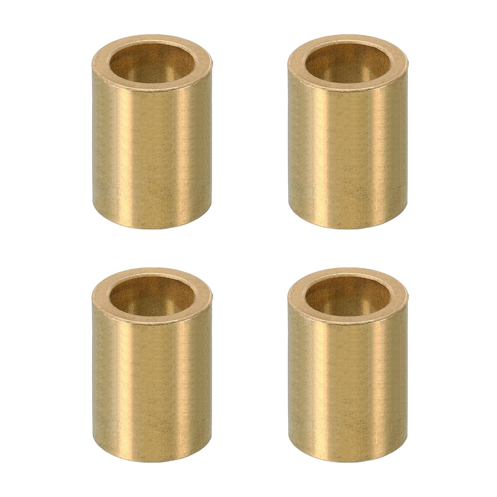 PATIKIL M14 Brass Spacers, 4 Pcs Metal Spacer Brass 14mm ID x 20mm OD x 28mm L Brass Spacers Screw Standoff for 5/9 Inch or M14 Screw