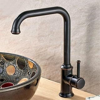 Grifo De La Cocina De Un Solo Conjunto Completo De Cobre Caliente Y Un Mezclador De Agua Fría Del Grifo Del Fregadero De Cocina De Una Manija Giratoria Con Aireador, La Antigüedad