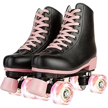 YYW Roller Skates for Women Girls Roller Derby Skates Light Up for Adult
