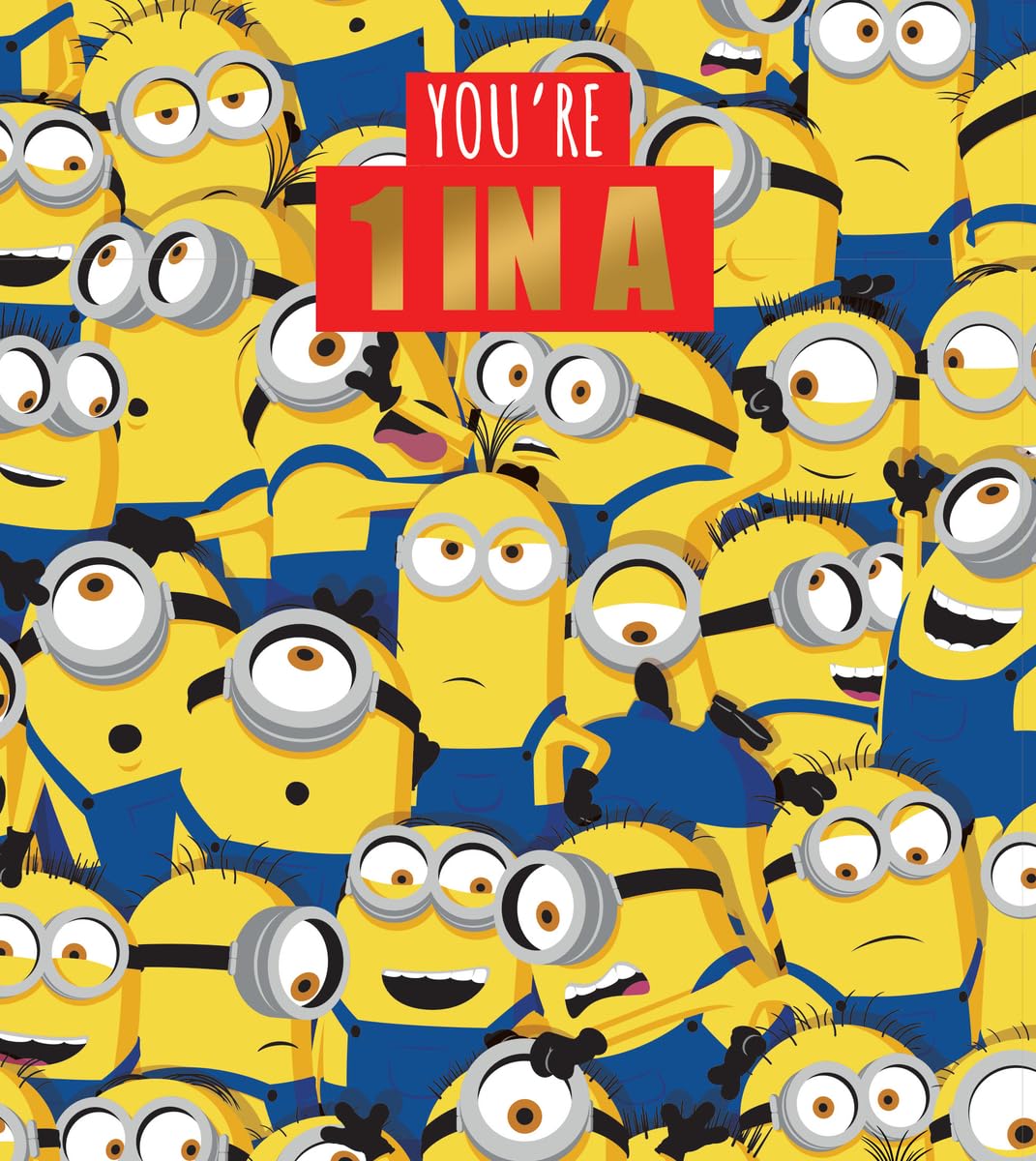 DESPICABLE ME BIRTHDAY CARD, CARD FOR DESPICABLE ME LOVERS, FOR HIM, HER, DAUGHTER, SON, COUSIN, SISTER, BROTHER