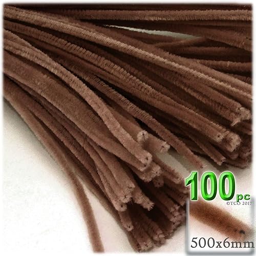 Miniatura 17 de The Crafts Outlet Tallos de chenilla, limpiador de tuberías, 20 pulgadas (19.7 in), 100 unidades, gris