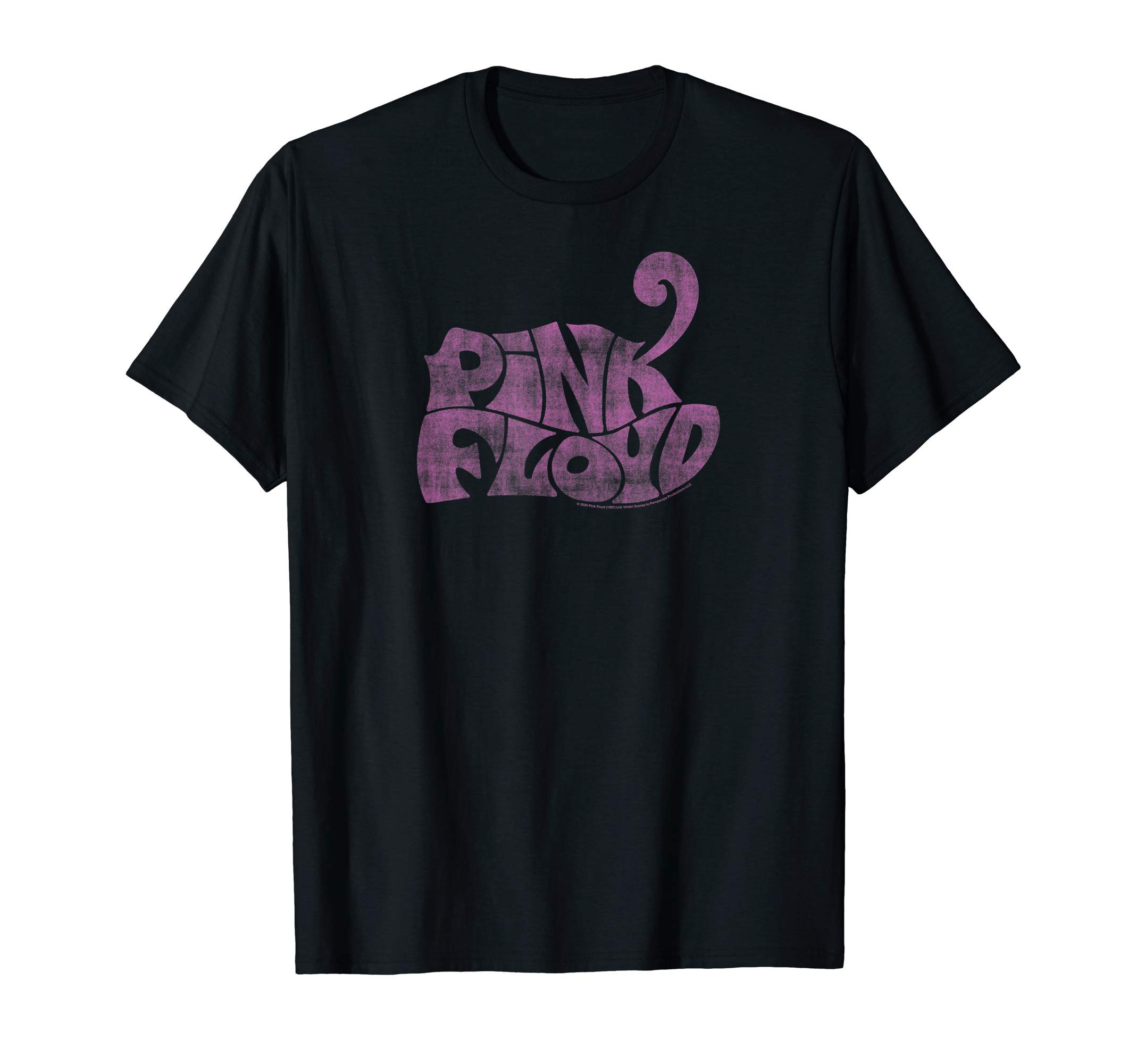 Black Pink Floyd Vintage T Shirt Classic Fit Round Neck 