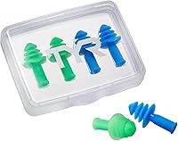 Vista 1 de TYR Ergo Flex Ear Plugs-4pk Equipo de natación, azul/verde, todos