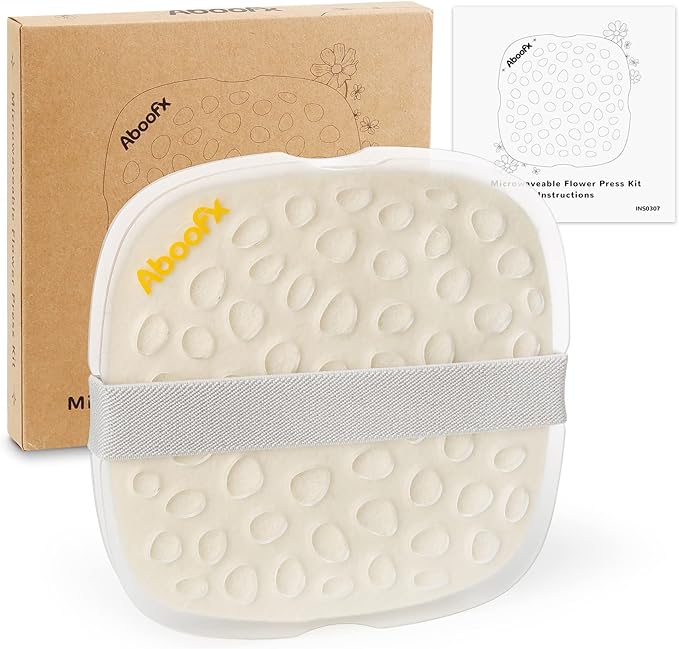 Aboofx Microwave Flower Press, Quickly Flower Pressing