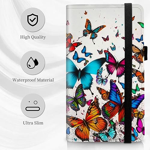 Vista 46 de Funda para chequera personal con diseño de tortuga marina verde, funda de piel sintética para hombres y mujeres, con ranuras para tarjetas, soporte