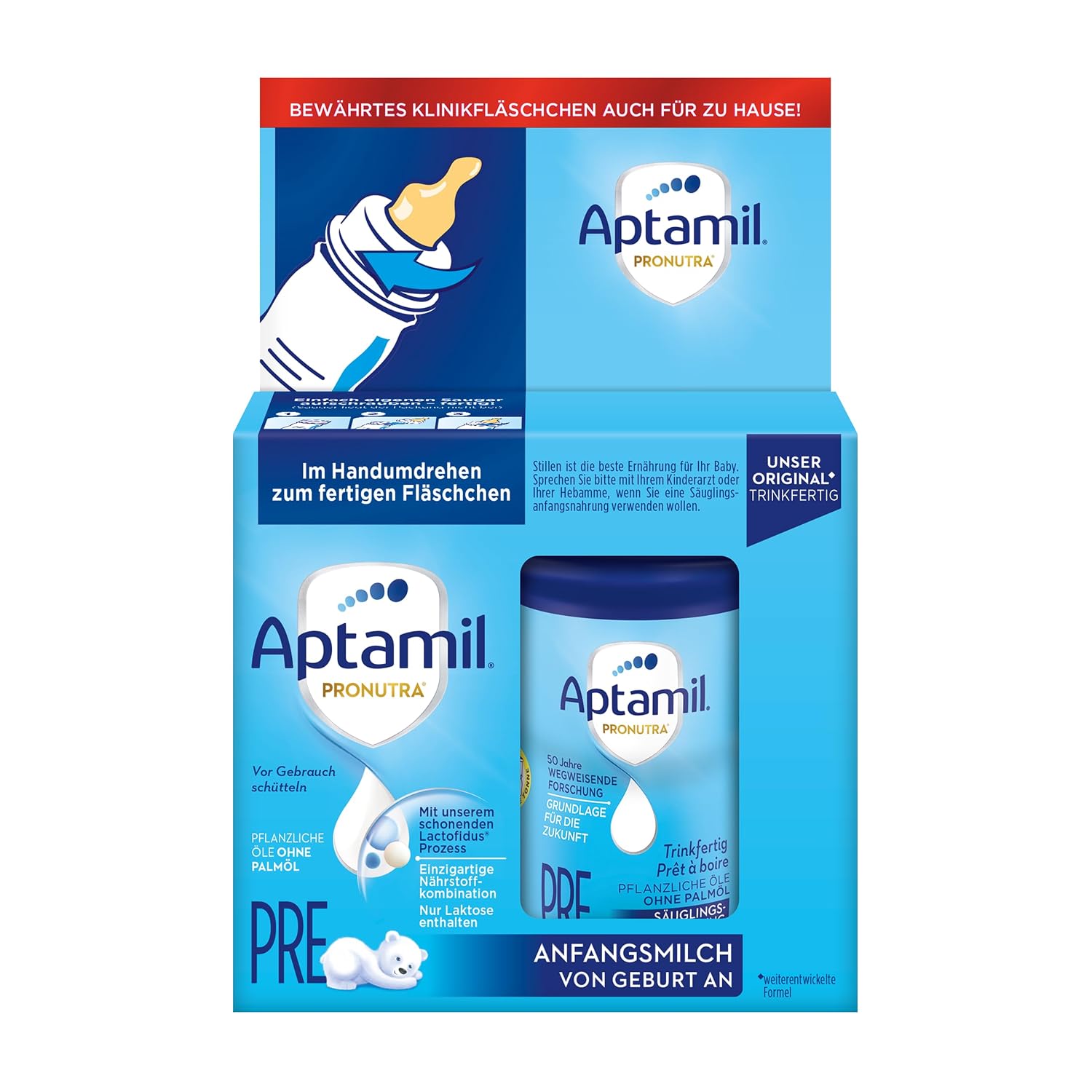 Aptamil Pronutra-Advance Pre Ready to Drink 4 x 2 x 90 ml