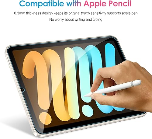 Miniatura 4 de ivoler Paquete de 2 Vidrio templado para iPad Mini 6 de 8.3 pulgadas 2021 con marco de alineación, protector de pantalla compatible con Face ID y