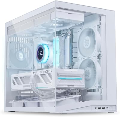Lian Li O11 Dynamic Mini V2 Flow PC-Geh?use, Mini-Geh?use, ATX, Tempered Glass - inklusive 5x 120 mm-L?fter, white