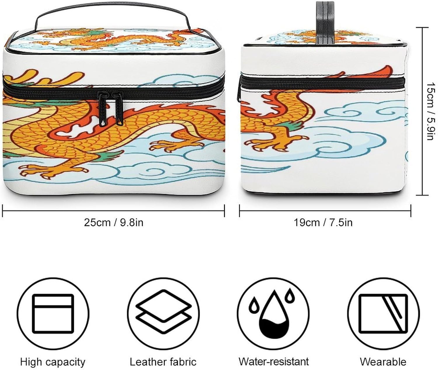 Dragon Cloud Dance Travel Makeup Bag Cosmetic Bag Toiletry Bags image 2