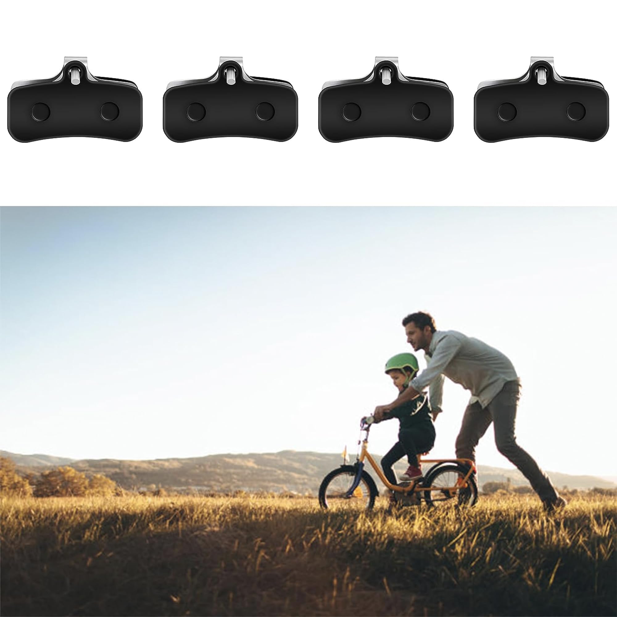4 Coppie di Pastiglie Freno a Disco per Bicicletta Semi-resina Semi-metallo per Saint BR-M810 Zee M640 XTR-M9120, Deore XT BR-M8020, BR-MT420, MT510 Tektro HD M745 TRP, SL, Slate T4, G-Spec Quadiem