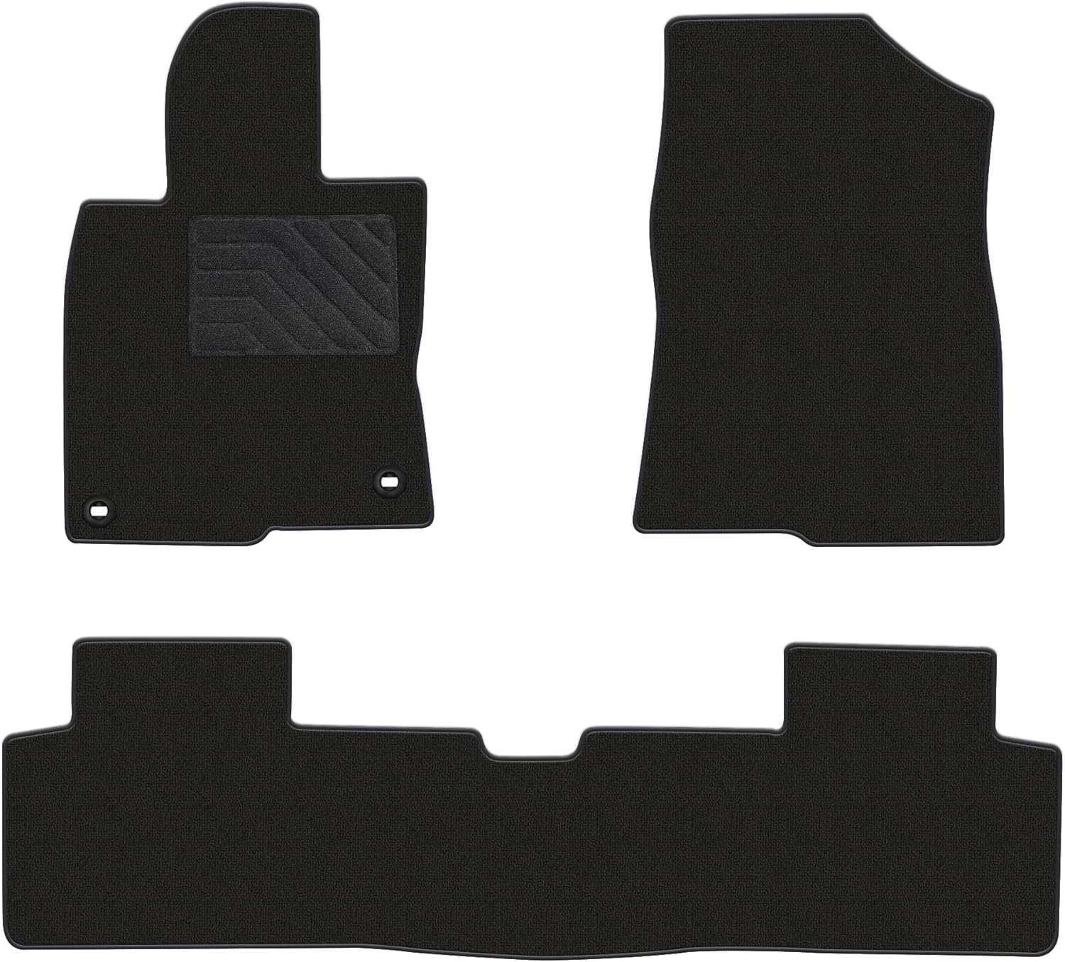 Carpet Floor Mats Fit for Honda Civic 2016 2017 2018 2019 2020 2021, Custom Fit All Weather Anti-Slip Waterproof Floor Liners - 3pcs