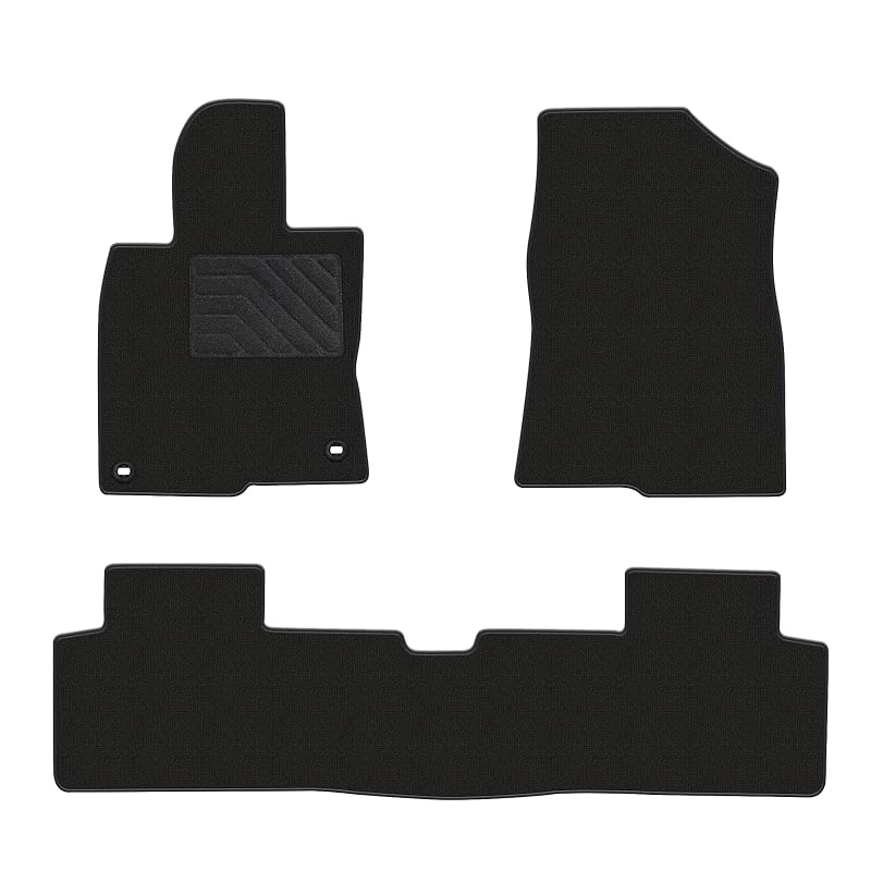 Tapetes automotivos de carpete em poliéster para Honda Civic 2016–2021 Coupe, Sedan e Hatchback IKABEVEM, 3 peças