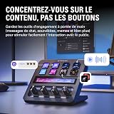 Elgato Stream Deck +, console de mixage, interface de production en direct et de studio, pour créateurs de contenus, streaming et gaming, avec ruban tactile, boutons et touches LCD, compatible Mac, PC - 6