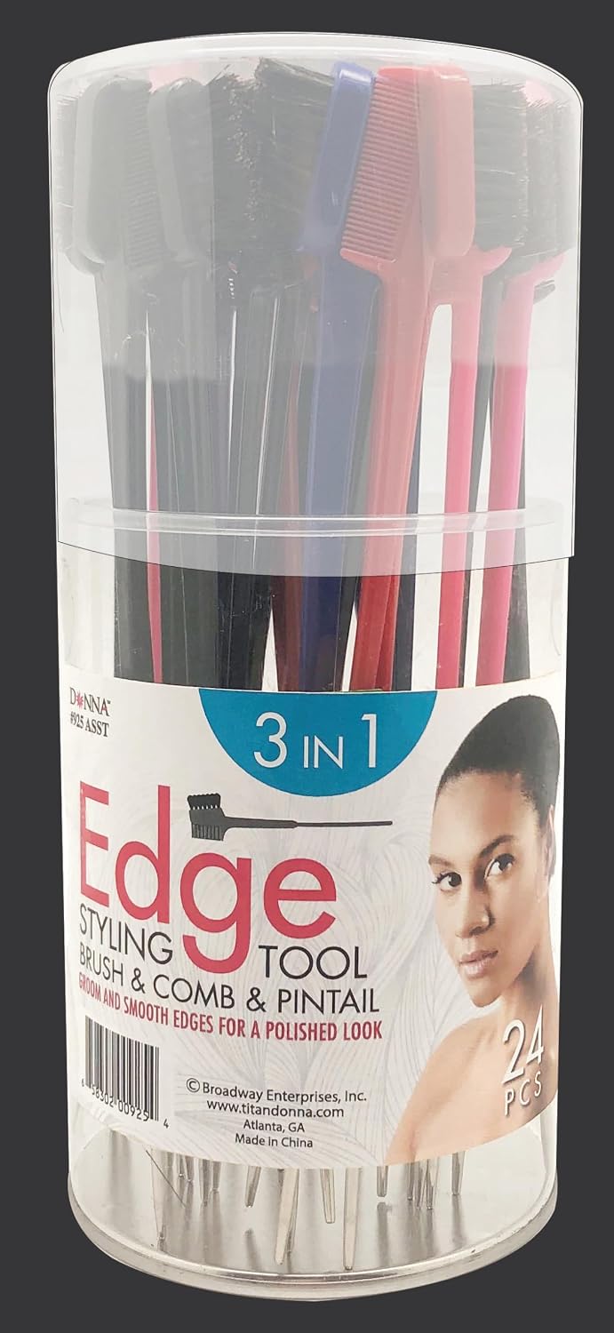 DONNA 4 in 1 Edge Brush 2 Combs Spatula 36pcs