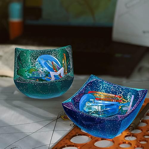 Miniatura 4 de Molde de silicona para macetas irregulares, molde de silicona para maceta, molde de fundición de resina epoxi, contenedor cuadrado geométrico, molde