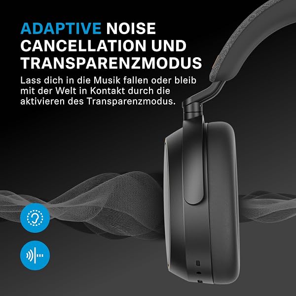 Sennheiser Momentum 4 Wireless Special Edition Headphones with Bluetooth, with Adaptive Noise Cancelling for Crystal Clear Calls, 60 Hours of Battery Life, Customisable Sound, Black/Copper - 4