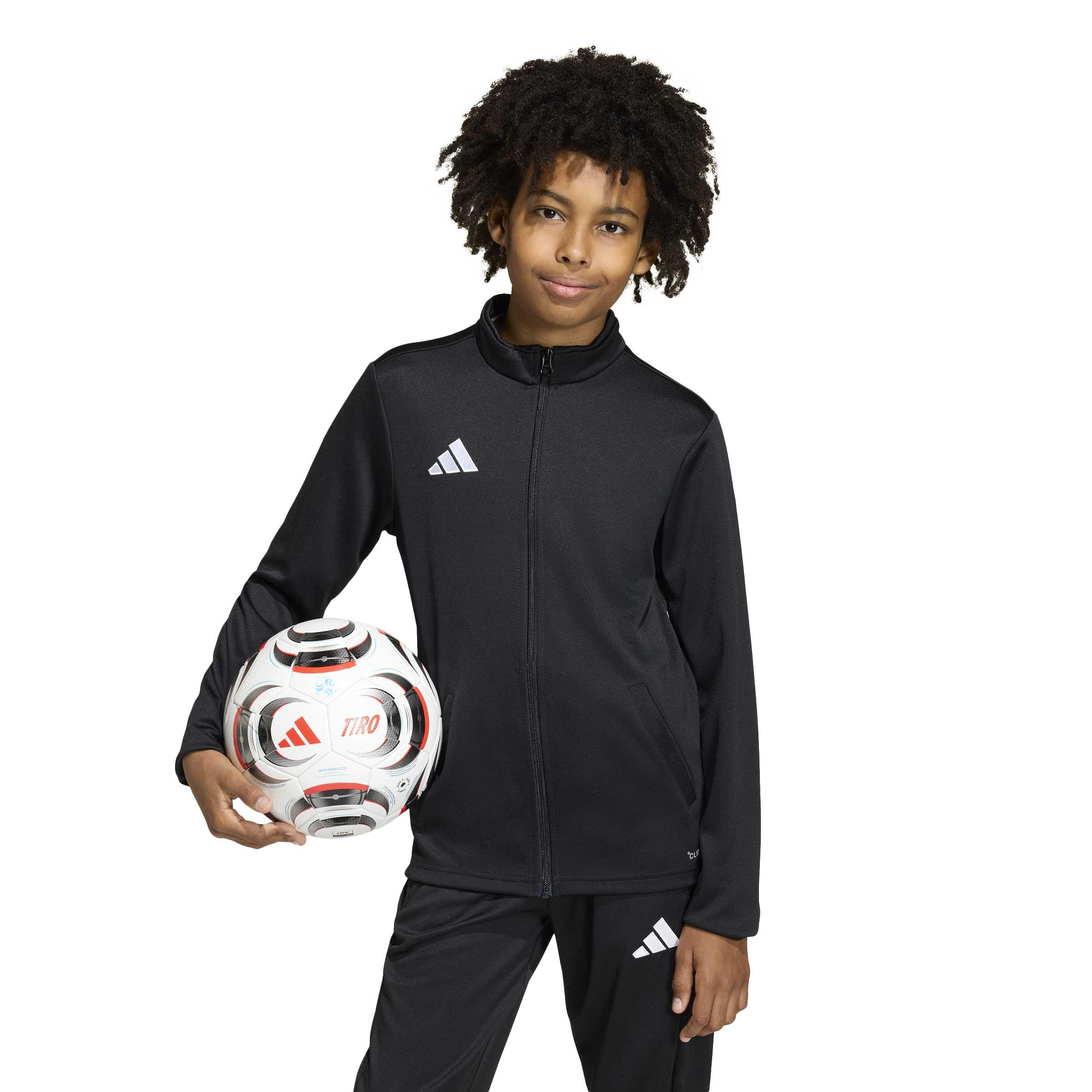 adidas Unisex Kids Entrada26 Track Jacket Kids, black/white, 15-16 Years