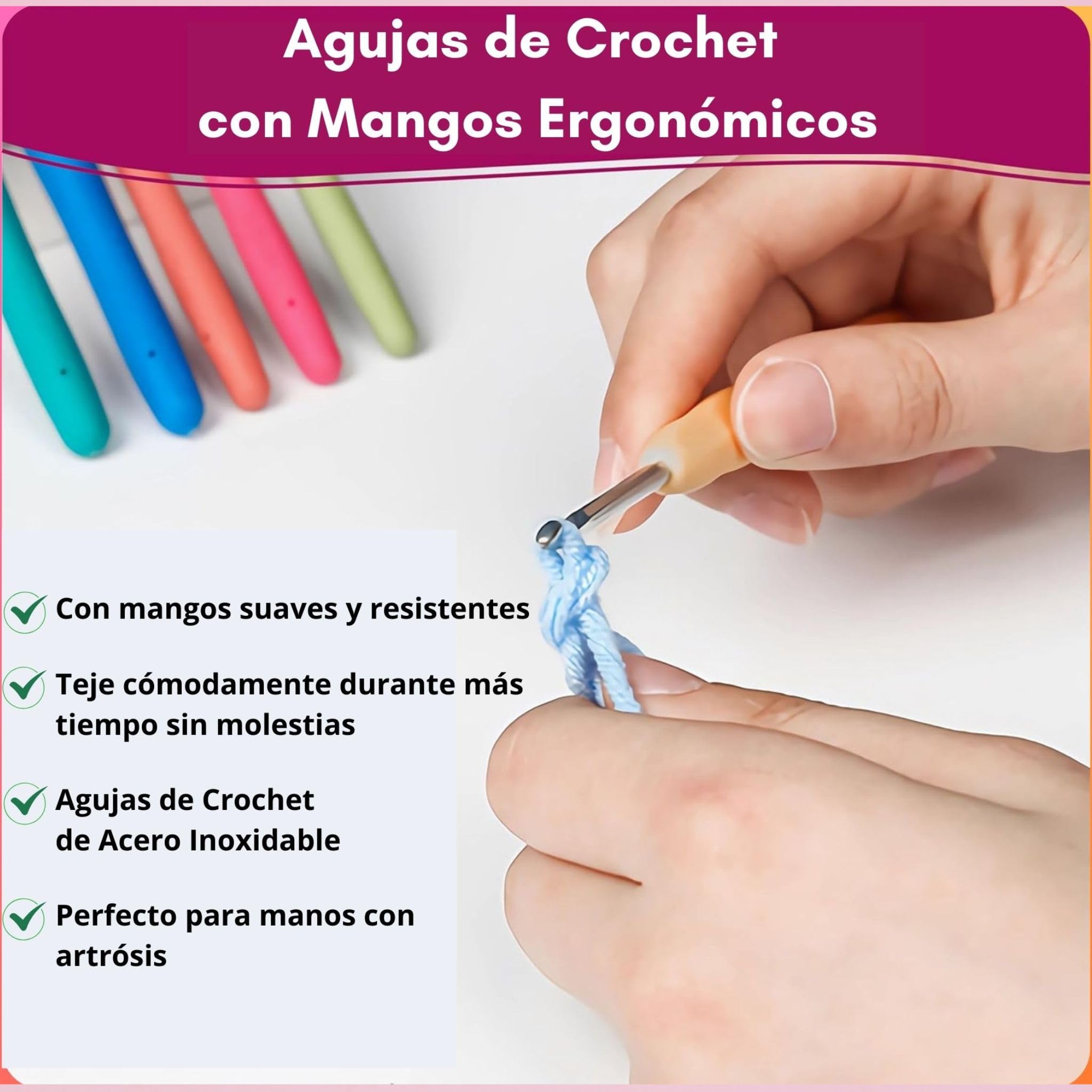 SusggO 73 Piezas Kit Crochet Kit Principiantes Completo Crochet Set Amigurumi – 15 Ovillos Algodon de Leche Agujas Crochet Accesorios Manual Español y Bolso - Kit Ganchillo Completo - Crochet Kit DIY