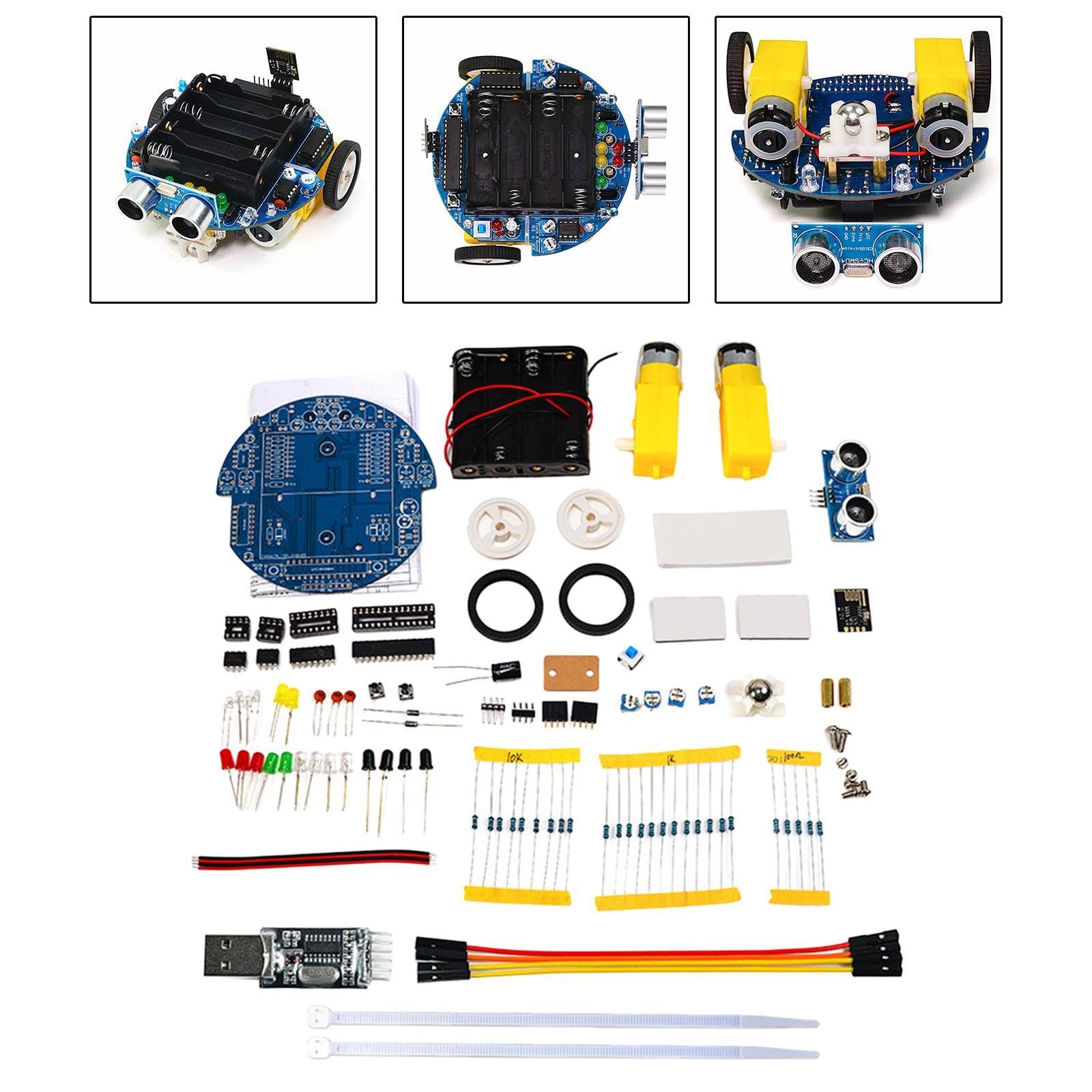 Kit de Robot Inteligente para Coche DIY con Software Gráfico, Modos Multifuncionales, Control por Aplicación Y Evitación de Obstáculos. Adecuado para, Type B