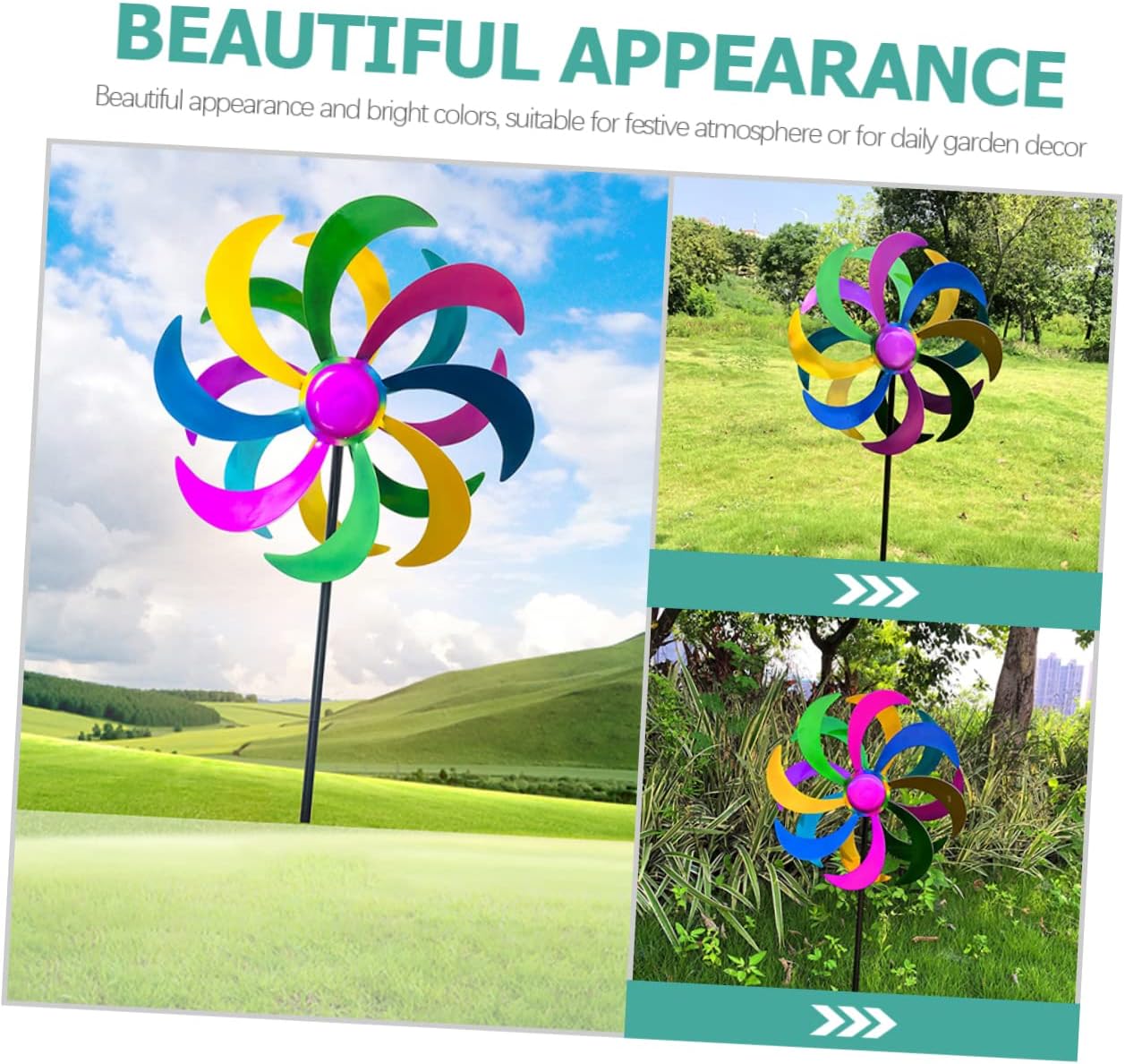 YARNOW Garden Accessories Outdoor Windmill Decoration Patio Decorations Party