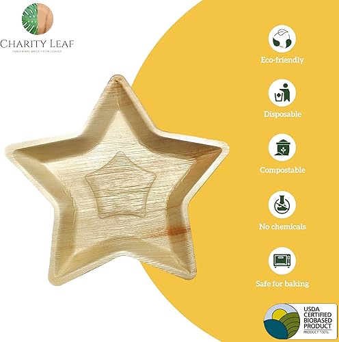 Miniatura 4 de Platos desechables de hoja de palma de 14 pulgadas (5 piezas) platos de bambú para servir, tableros desechables, vajilla ecológica para Navidad,