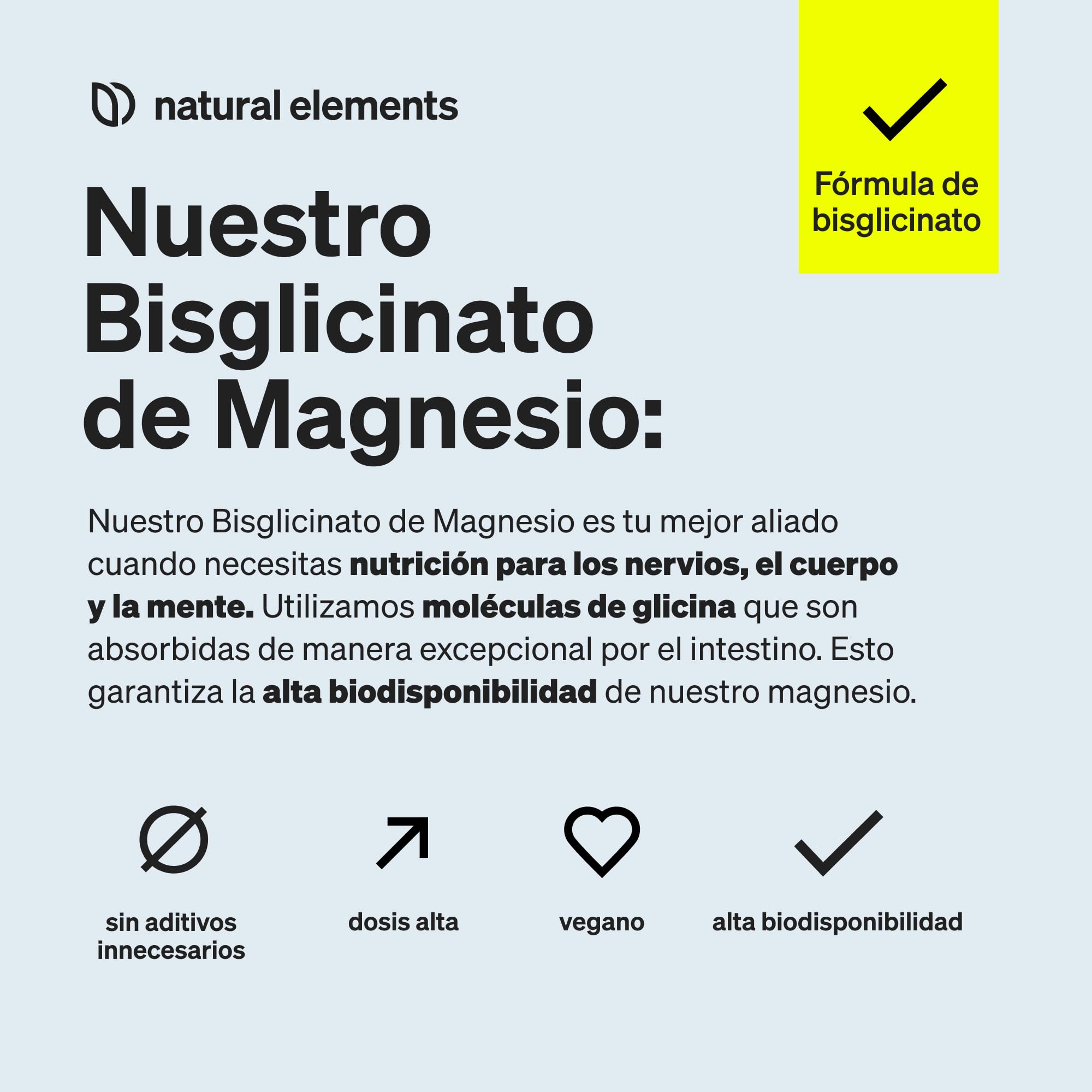 Glicinato de magnesio - 300 mg de magnesium elemental/dosis diaria - suministro para 2 meses con 180 cápsulas - magnesio quelado - inocuo para el estómago, vegano, de alta dosificación