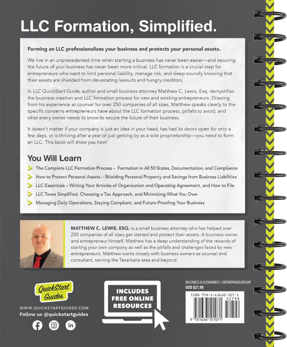 Snapklik.com : LLC QuickStart Guide: The Simplified Beginners Guide To ...