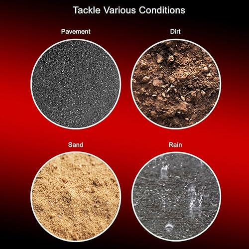 Miniatura 5 de Tusk Waypoint Adventure - Neumático de motocicleta (juego de neumáticos 9090-21 (54R)13090-17 (68R) tipo tubo)