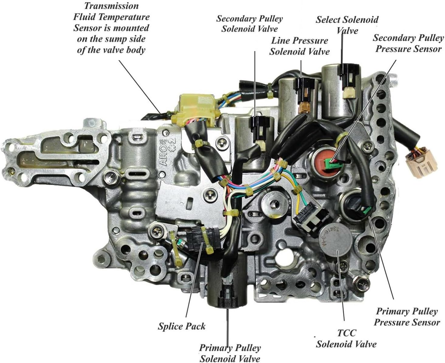 JF016E CTV Transmission Valve Body Compatible with 2014-2017 Nissan Altima 2.5L 2015-2017 Mitsubishi Outlander Sports 2.0L #31705-28X0B