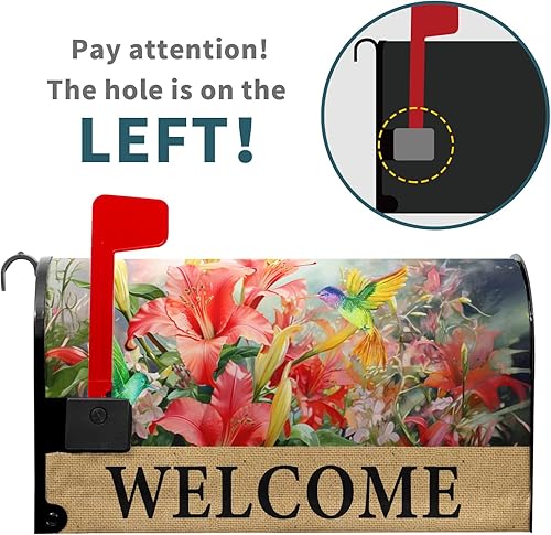 Miniatura 76 de Funda para buzón de águila calva con bandera estadounidense, tamaño estándar, 18 x 21 pulgadas, patriótica, impermeable, para buzón de correo