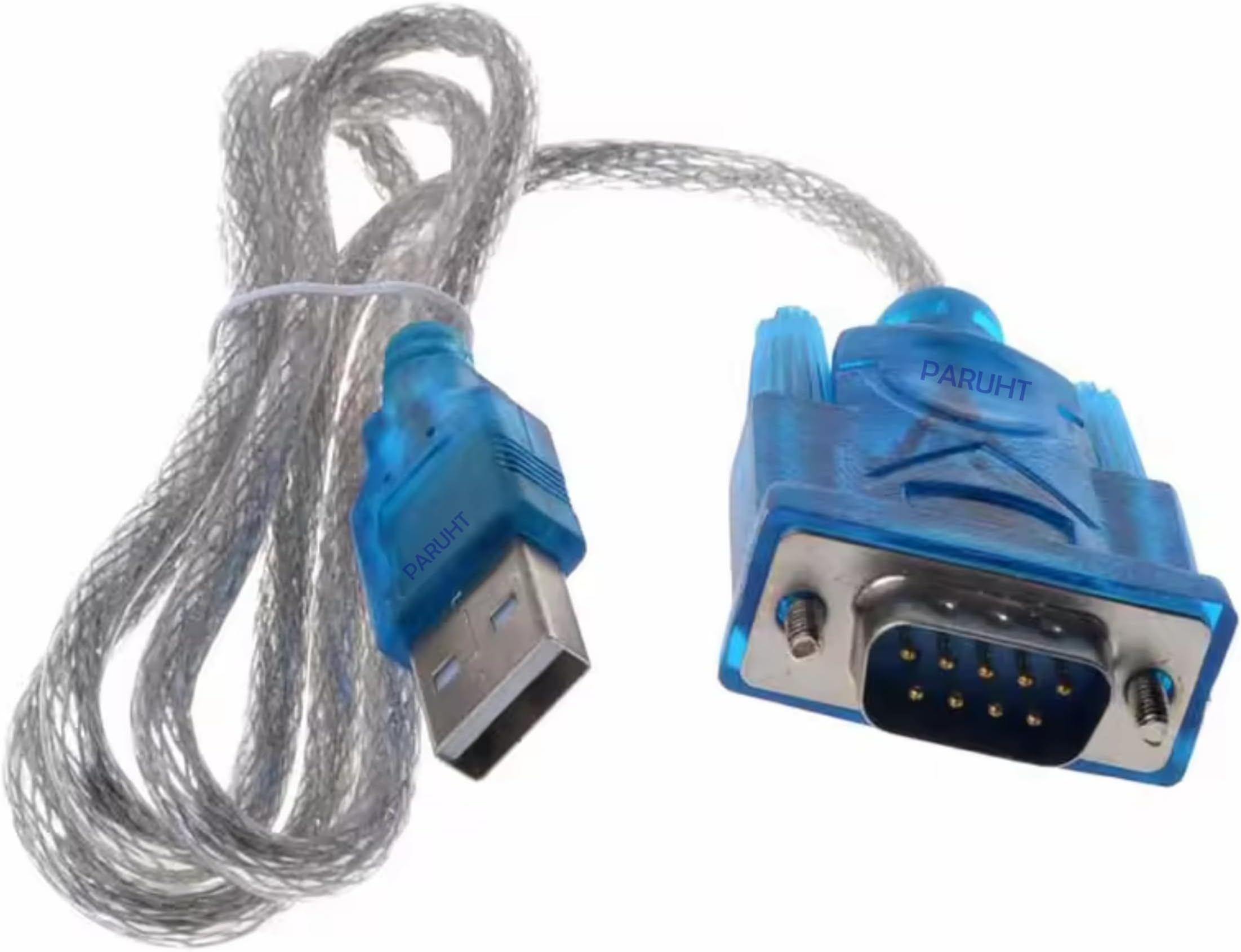 USB to RS232-DB9 Cable Serial Adapter, USB 2.0 to RS-232 Serial 9-Pin Converter, Greenish Blue, GURS232C
