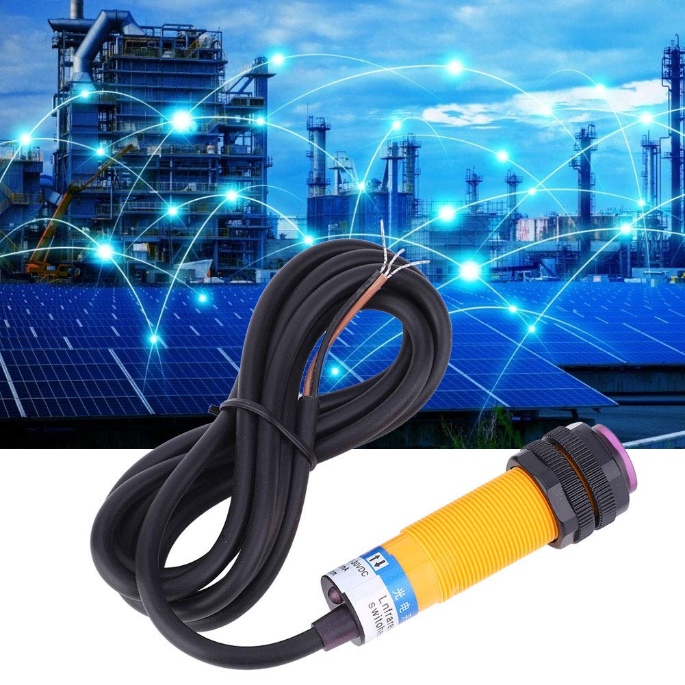 Photoelectric Sensor Switch, E3F DS30C4 Diffuse Photoelectric Sensor Switch, DC Three Wire Normally Open NPN NO