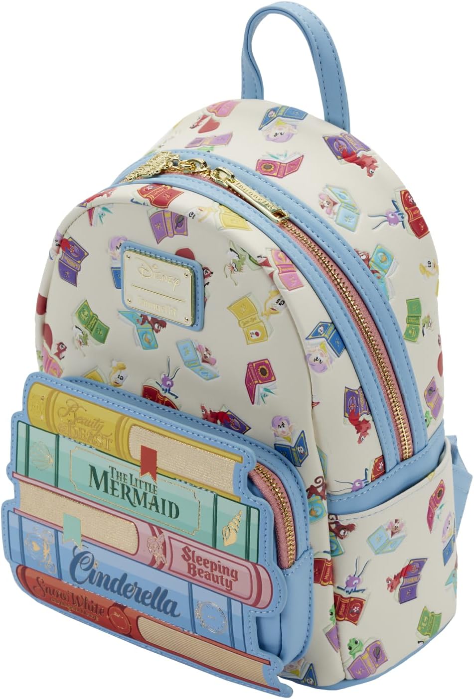 Loungefly Disney Princess Books Classics Womens Double Strap Shoulder Bag Purse, Multi, One Size, Disney Princess Books Classic Mini Backpack | Disney, Princess, Books, Classics, Double Strap, Purse - Image 3