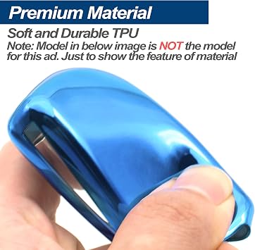Fit for Mercedes Benz C E S G M CLS CLK G R Class Sprinter 300 Series Smart TPU Key Fob Remote Cover Case Shell Glove Pouch Holder Protector Keyless Entry Sleeve Accessory, w/ Key Chain, Blue