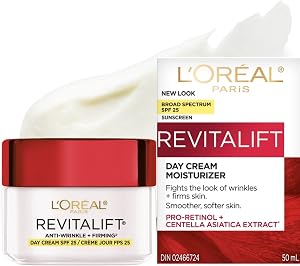 L'Oréal Paris SPF Moisturizer for Face with Pro-Retinol & Centella, Face Moisturizer Fights the Look of Wrinkles, Moisturizer to Firm Skin & Target the Signs of Aging, Revitalift, 50ml