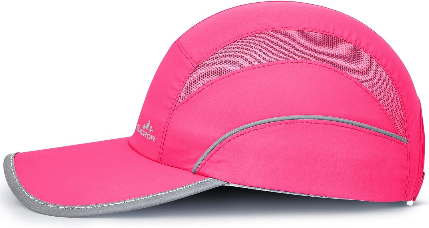 GXCROR Quick-Dry Running Hat for Men & Women - UPF 50+ Breathable Mesh, Reflective Sports Cap for Outdoor, Hiking - Image 2